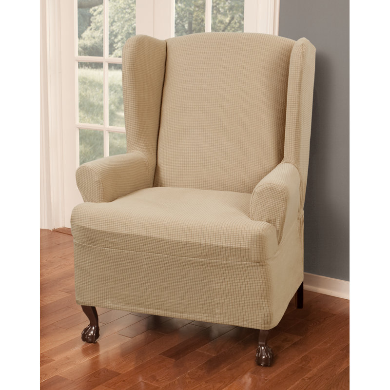 Charlton Home® TCushion Wingback Slipcover & Reviews Wayfair